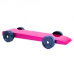 Fully Built Pink Pinewood Derby Car